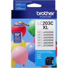 CARTOUCHE JET D'ENCRE BROTHER LC203C ORIGINALE CYAN