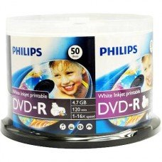 DVD-R  PHILIPS ENSEMBLE DE 50  PQ50  IMPRIMABLE